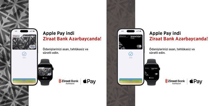 Apple Pay artıq Ziraat Bank Azərbaycanda!